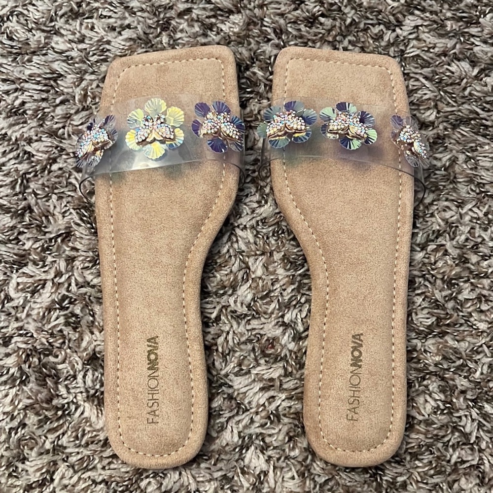 Butterfly Rhinestone Flat Slides - Picture 5 of 11